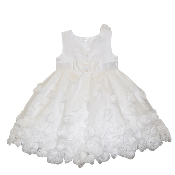 Toddler Girl Blueberi Boulevard Floral Applique Fit and Flare Dress - Picture 9 of 9